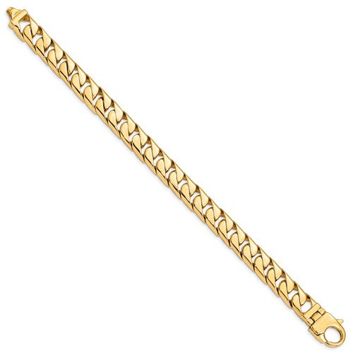 10k 10.20mm Hand-polished Long Link Half Round Curb Chain