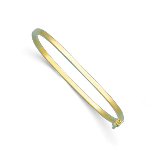 Herco 14K Square 2.7mm Hinged Bangle