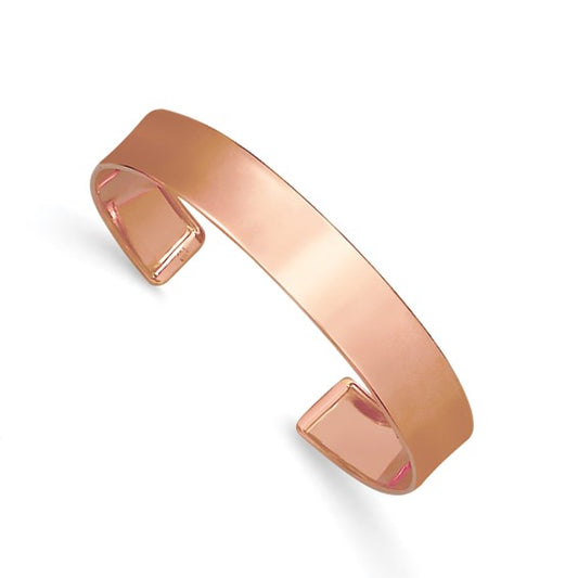 Herco 14K Rose Gold Polished 10.4mm Cuff Bangle