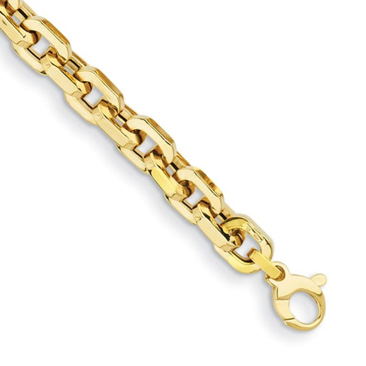 Herco 14K Gold Chunky Facet Link 8.7mm