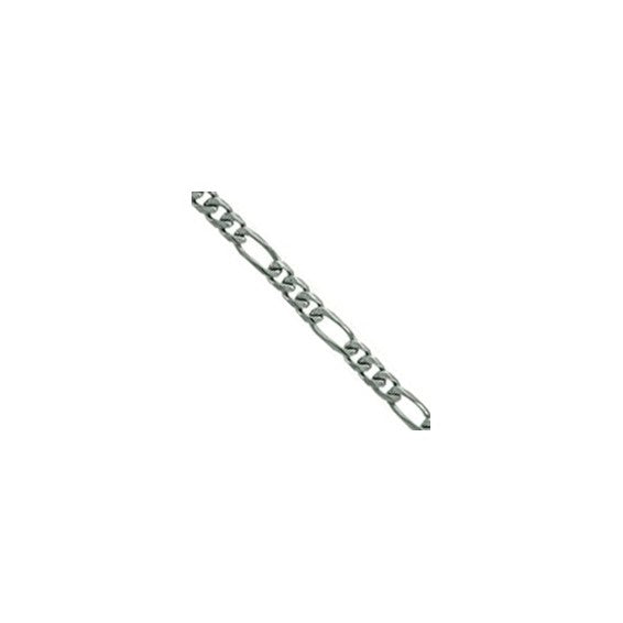 Herco 14K White Gold Figaro 7.8mm