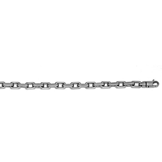 Herco 14K White Gold Solid Link 6.2mm