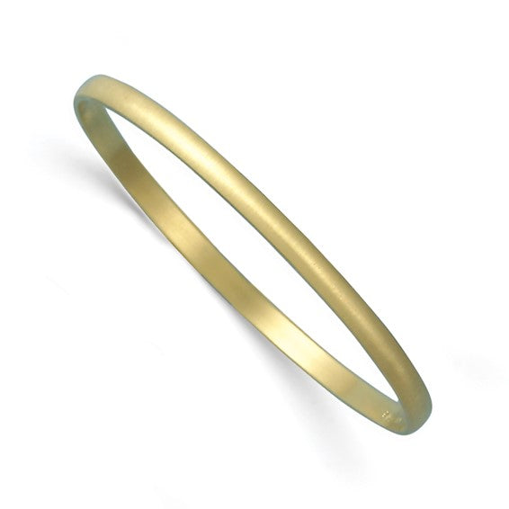 Herco 14K Satin Solid 4.3mm Slip-on Bangle