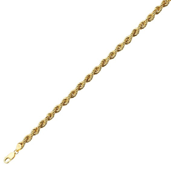 Herco 14K 6mm Hollow Rope 8 inch Bracelet