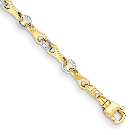 Herco 14K Two-Tone Gold Mixed Links