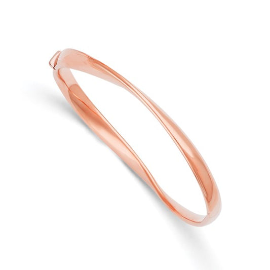 Herco 14K Rose Gold Twisted Bangle