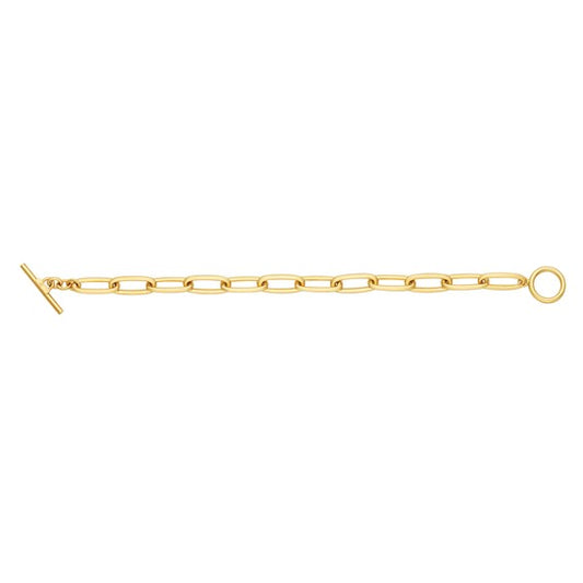 Herco 14K Gold Oval Links With Toggle