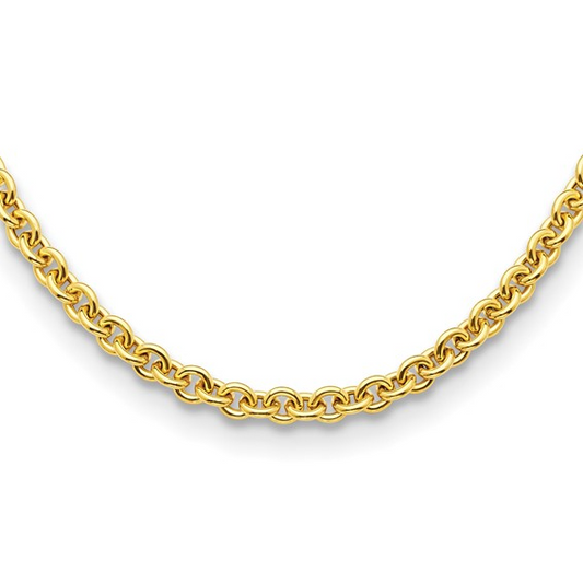 Herco 18K Gold Oval Link