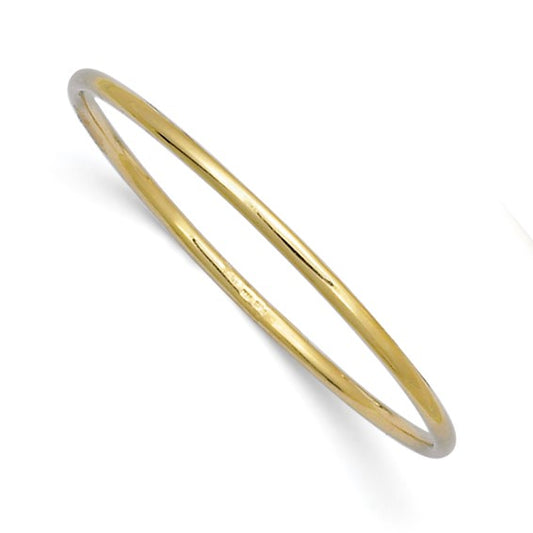 Herco 14K Polished Solid 2.9mm Slip-on Bangle