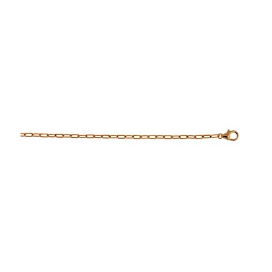 Herco 18K Rose Gold Flat Oval