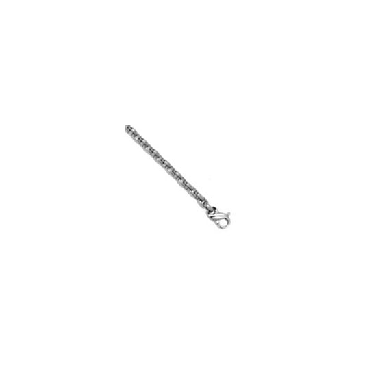 Herco 18K White Gold Solid Oval 3.5mm