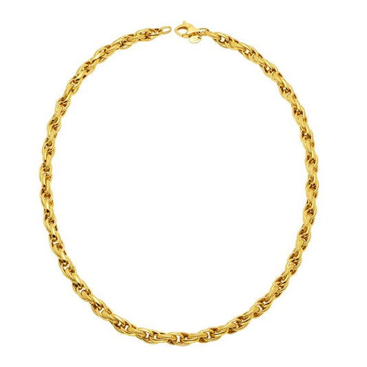 Herco 18K Gold Mixed Links 6mm