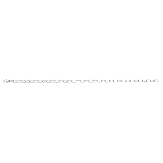 Herco 18K White Gold Oval Link 4.5mm