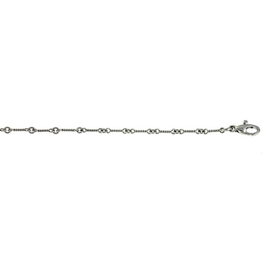 Herco 18K White Gold Twist Links