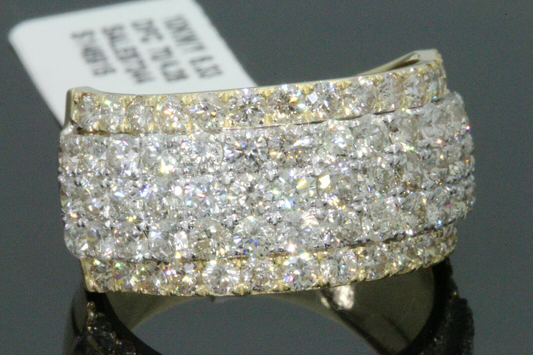 10K YELLOW GOLD 4.25 CARAT MENS REAL DIAMOND ENGAGEMENT WEDDING PINKY RING BAND
