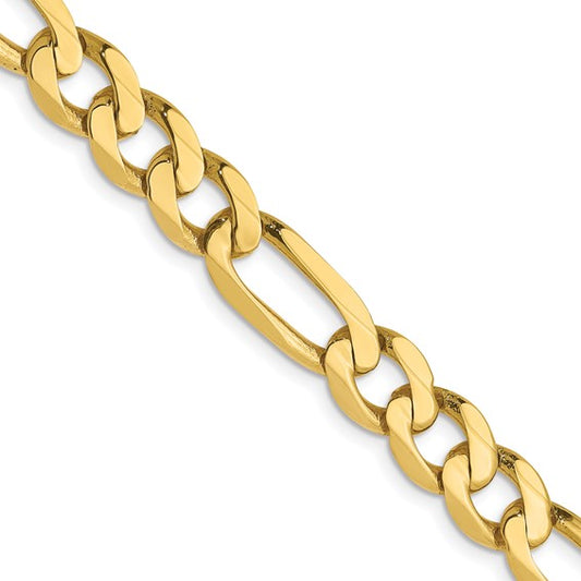 Leslie's 10k 7mm Flat Figaro Chain