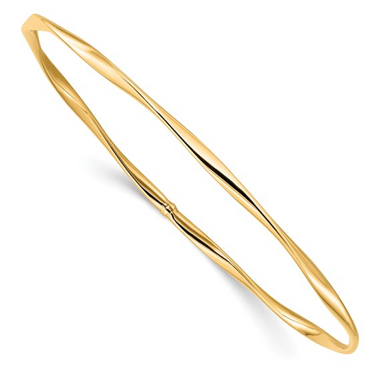 LESLIE'S 10K YELLOW GOLD SLIP-ON BANGLE