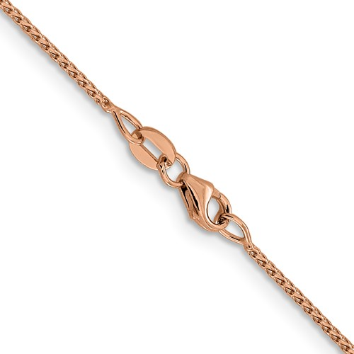 LESLIE'S ROSE GOLD D/C OPEN FRANCO CHAIN 14k 1mm