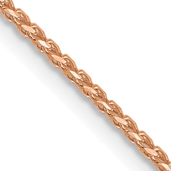 LESLIE'S ROSE GOLD D/C OPEN FRANCO CHAIN 14k 1mm