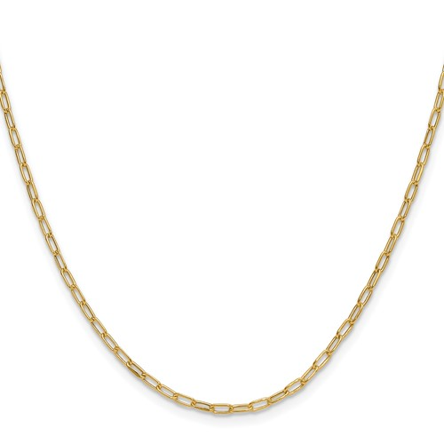 Leslie's 14k 2.2mm Solid Beveled D/C Paperclip Chain