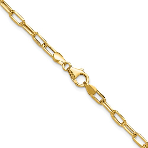 Leslie's 14k 2.2mm Semi-Solid Beveled D/C Paperclip Chain