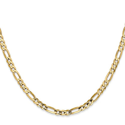 Leslie's 14k 4mm Concave Open Figaro Chain