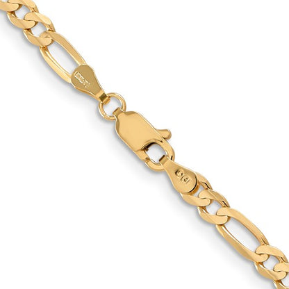 Leslie's 14k 4mm Concave Open Figaro Chain