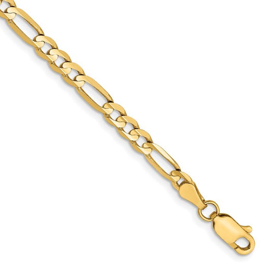 Leslie's 14k 4mm Concave Open Figaro Chain