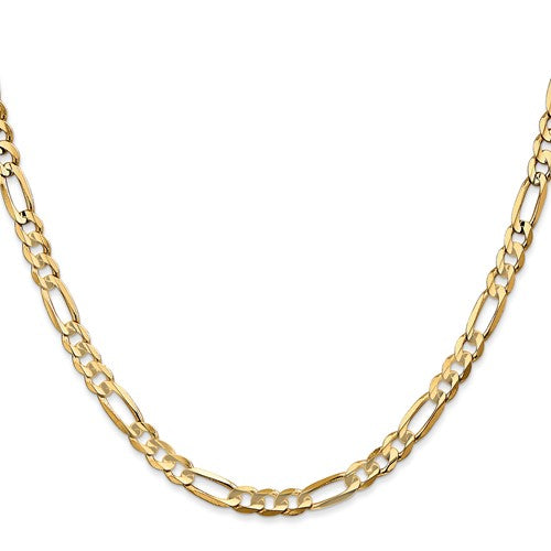 Leslie's 14k 4.5mm Concave Open Figaro Chain