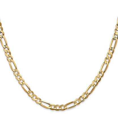 Leslie's 14k 4.5mm Concave Open Figaro Chain