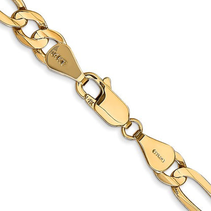 Leslie's 14k 5.5mm Concave Open Figaro Chain