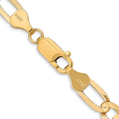 Leslie's 14k 6mm Concave Open Figaro Chain