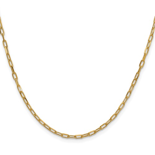 Leslie's 14k 2.2mm Solid Beveled D/C Paperclip Chain
