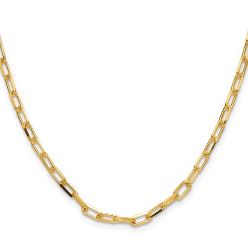 Leslie's 14k 3.5mm Solid Beveled D/C Paperclip Chain