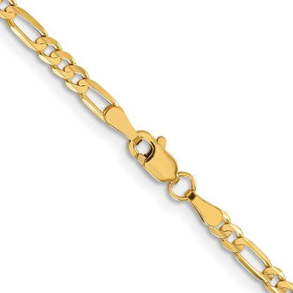 Leslie's 10k 3mm Concave Figaro Chain