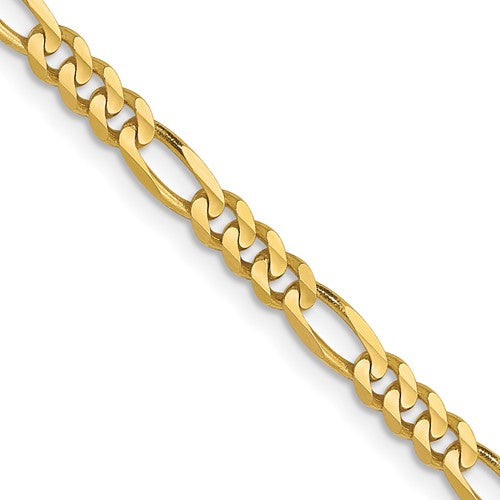 Leslie's 10k 3mm Concave Figaro Chain