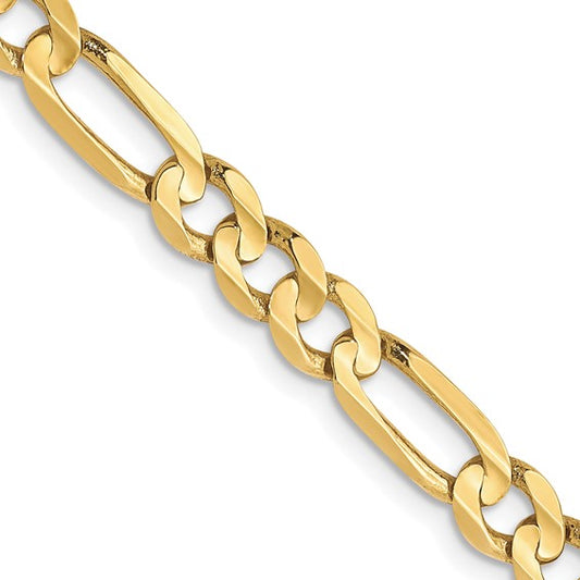 Leslie's 10k 4.5mm Concave Figaro Chain