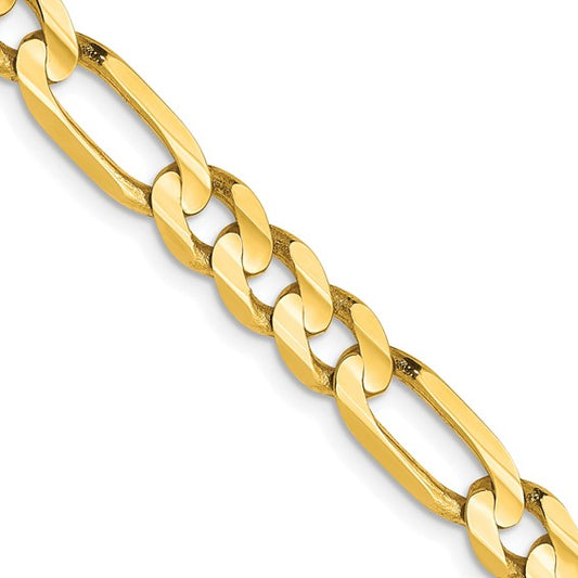Leslie's 10k 5.25mm Concave Figaro Chain