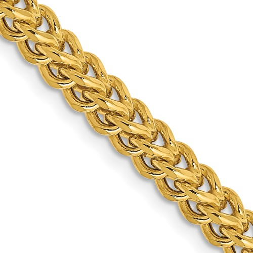 SEMI-SOLID FRANCO WITH FANCY LOBSTER CLASP CHAIN 14K 24 Inch 3.7mm