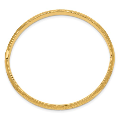 FLORENTINE HINGED BABY BANGLE 14k / SKU BF3/16