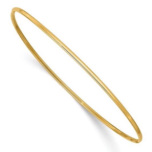 POLISHED SLIP-ON BANGLE BRACELET 14k 1.5mm / SKU DB538