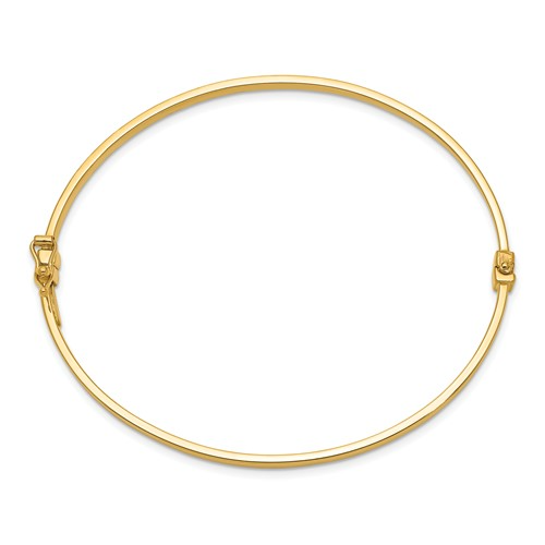 POLISHED HINGED BANGLE BRACELET 14k / SKU DB615