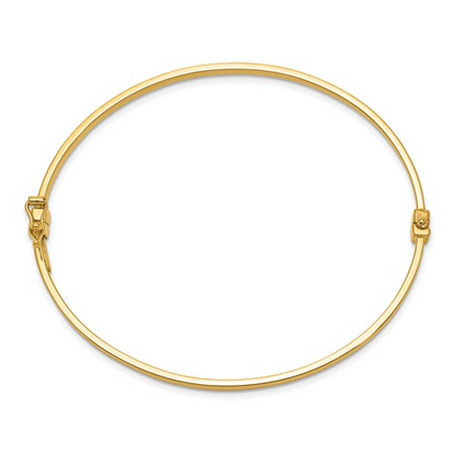 POLISHED HINGED BANGLE BRACELET 14k / SKU DB615