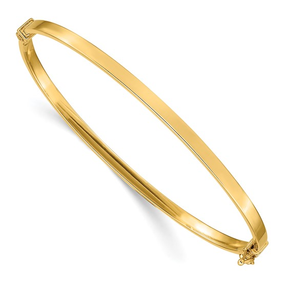 POLISHED HINGED BANGLE BRACELET 14k / SKU DB615