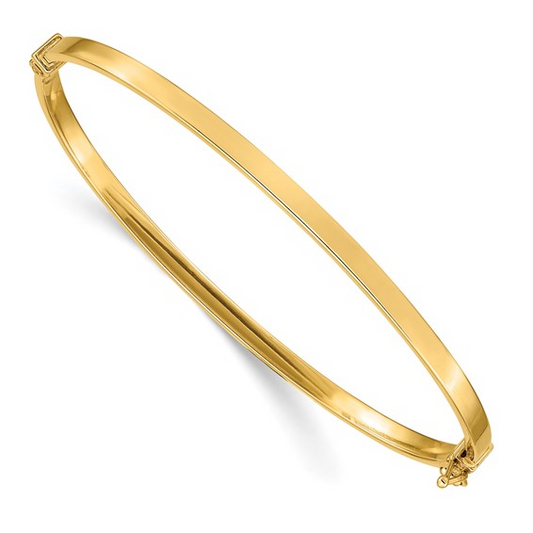 POLISHED HINGED BANGLE BRACELET 14k / SKU DB615