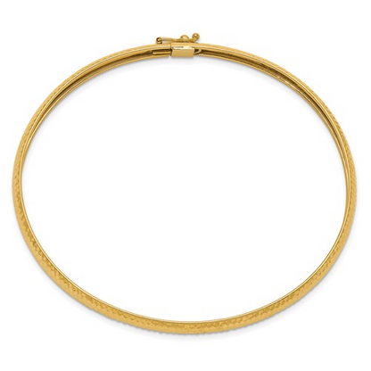 TEXTURED FLEXIBLE BANGLE 14k / SKU DB698