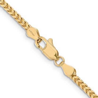 FRANCO WITH LOBSTER CLASP CHAIN 14k 16 Inch 2.5mm