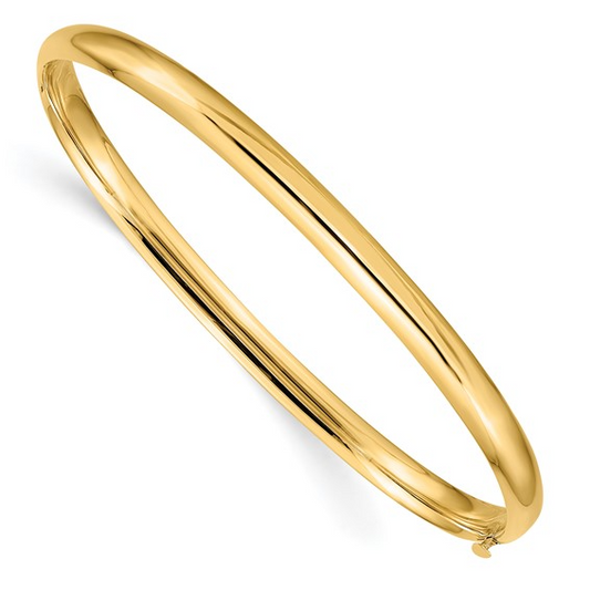 HIGH POLISHED HINGED BANGLE 14K 3/16 / SKU HP3/16