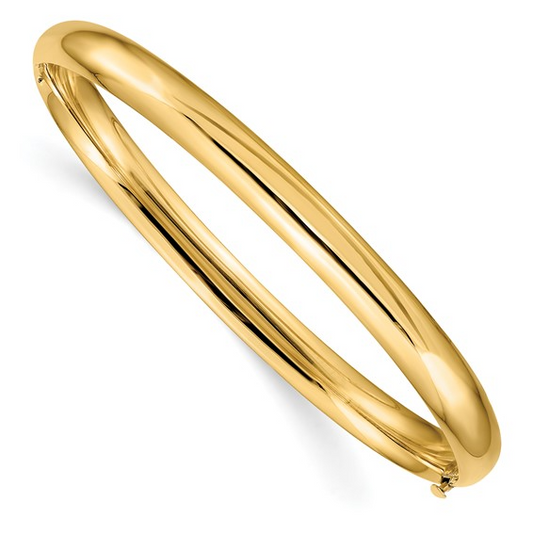 HIGH POLISHED HIINGED BANGLE 14k 4/16 / SKU HP4/16