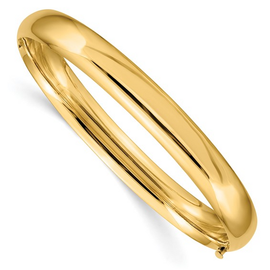 HIGH POLISHED HINGED BANGLE BRACELET 14K 5/16 / SKU HP5/16